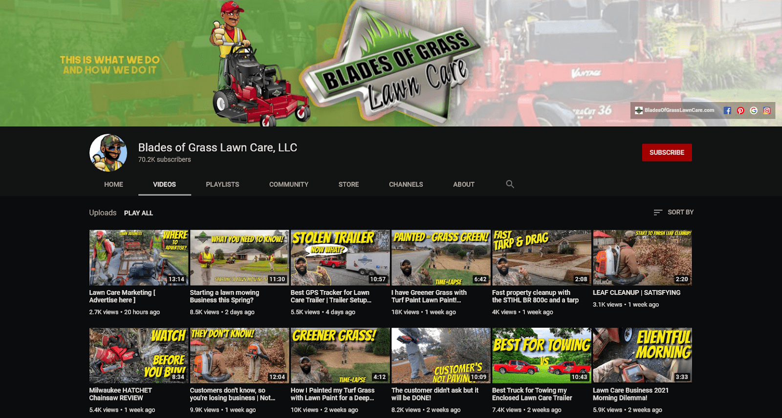 top notch lawn care youtube